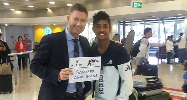 Michael Clarke welcomes Sandeep Lamichhane
