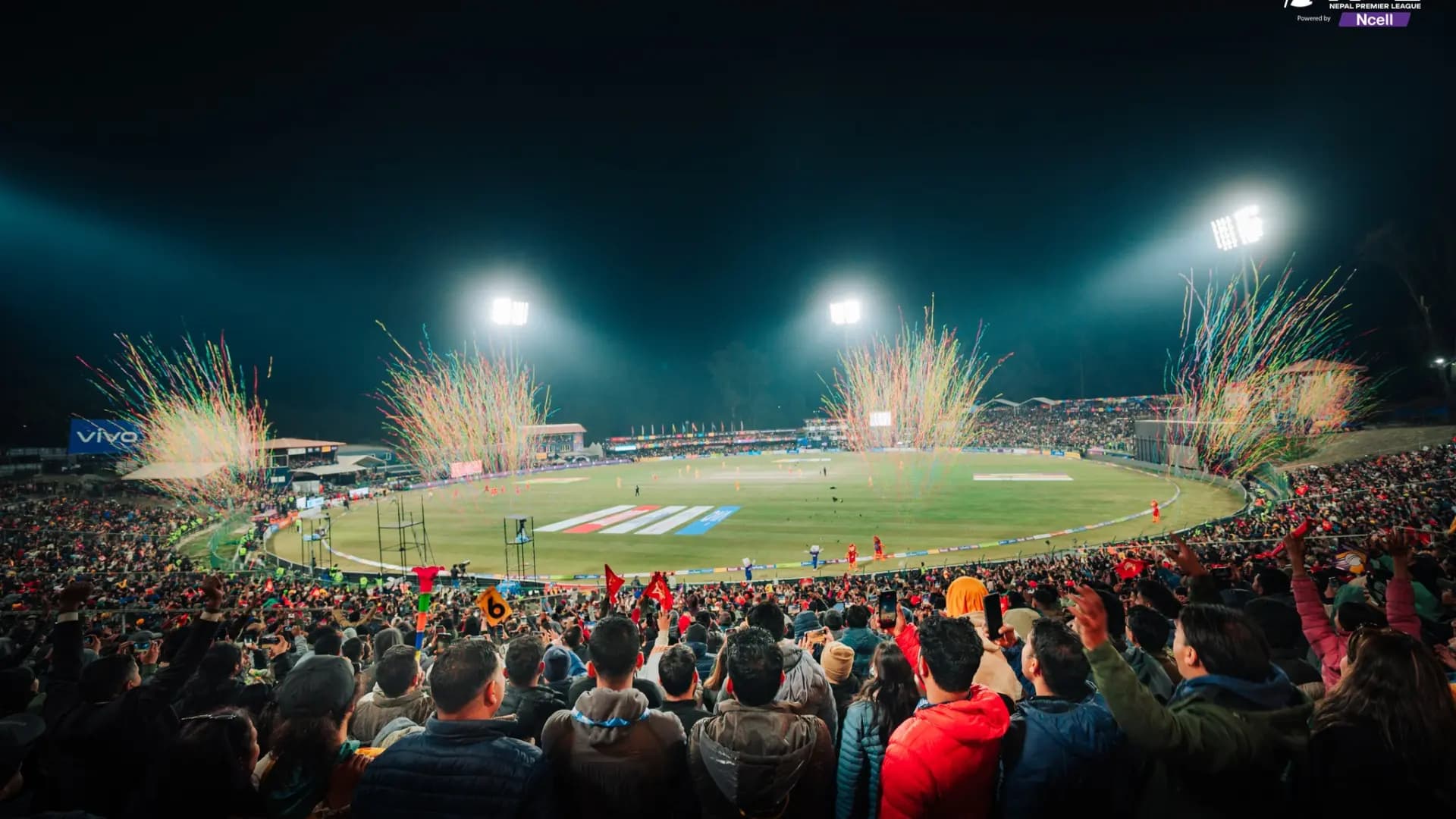 TU Cricket ground in Night